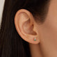 Emerald Triple Stacked Stud