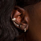 Ear to Ear Diamond Curve Studs