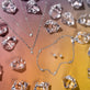 Still life image of Fairy Lights Diamond Studs with Stone and Strand solid gold jewelry