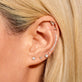 Image of Sterling Silver Fairy Lights Diamond Studs with Stone and Strand Earrings