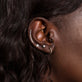 Image of Sterling Silver Fairy Lights Diamond Studs with Stone and Strand Earrings