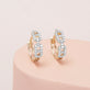 Stone and Strand 10K Yellow Gold Fine Diamond Maritime Huggies Editorial Image