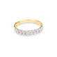 Stone and Strand 10K Yellow Gold Fine Diamond Pave Chain Ring Front Image