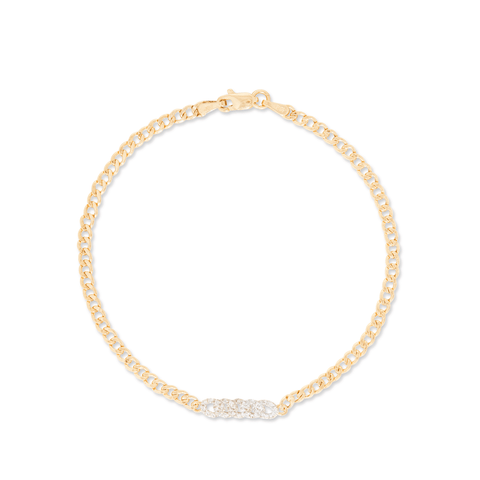 Diamond chain bracelet