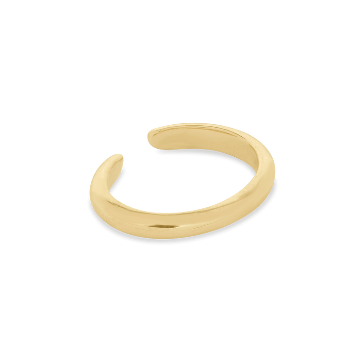 Stone and Strand 10K Yellow Gold Fine Ear Cuff Side Image