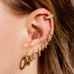 Fixed Diamond Cluster Piercing Earring