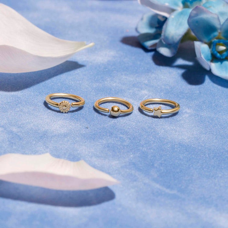 Fixed Starry Piercing Earring