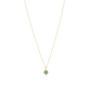 Stone and Strand 10K Yellow Gold Medium Floating Emerald Pendant Necklace Front Image