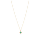 Floating Emerald Pendant Necklace