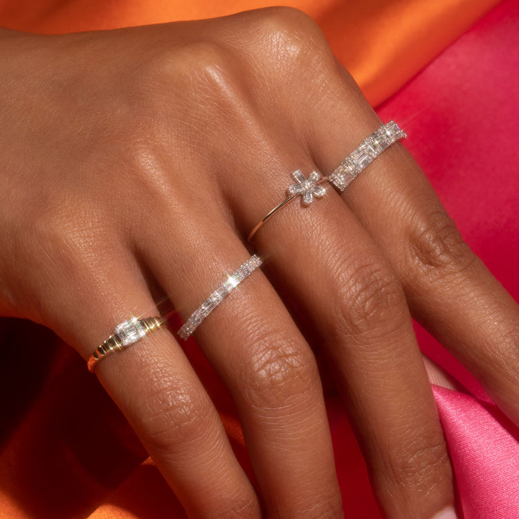 Flower Power Diamond Ring