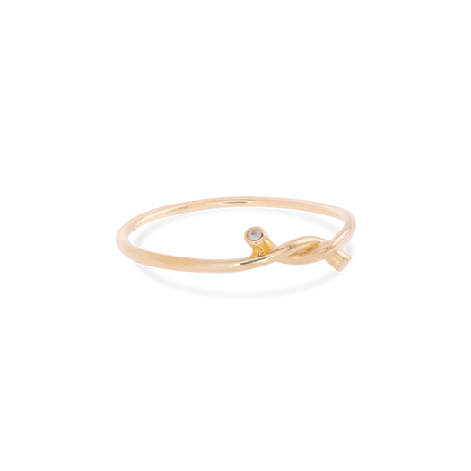 Forget Me Knot Diamond Ring – STONE AND STRAND
