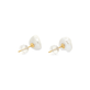 Stone and Strand 14K Yellow Gold Freeform Pearl Studs Rear Image