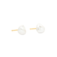 Stone and Strand 14K Yellow Gold Freeform Pearl Studs Side Image