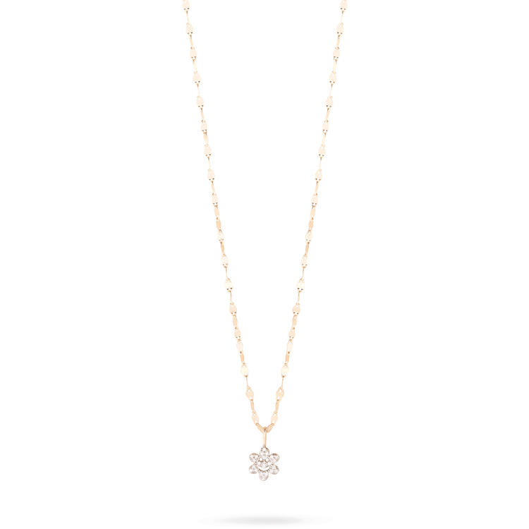 Stone and Strand 10K Yellow Gold Fun Flower Diamond Choker Necklace Image