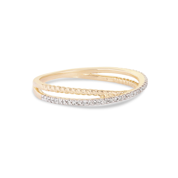 Gemini Crossover Pave Band