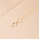 Girls Support Girls Double Hoop Charm Necklace