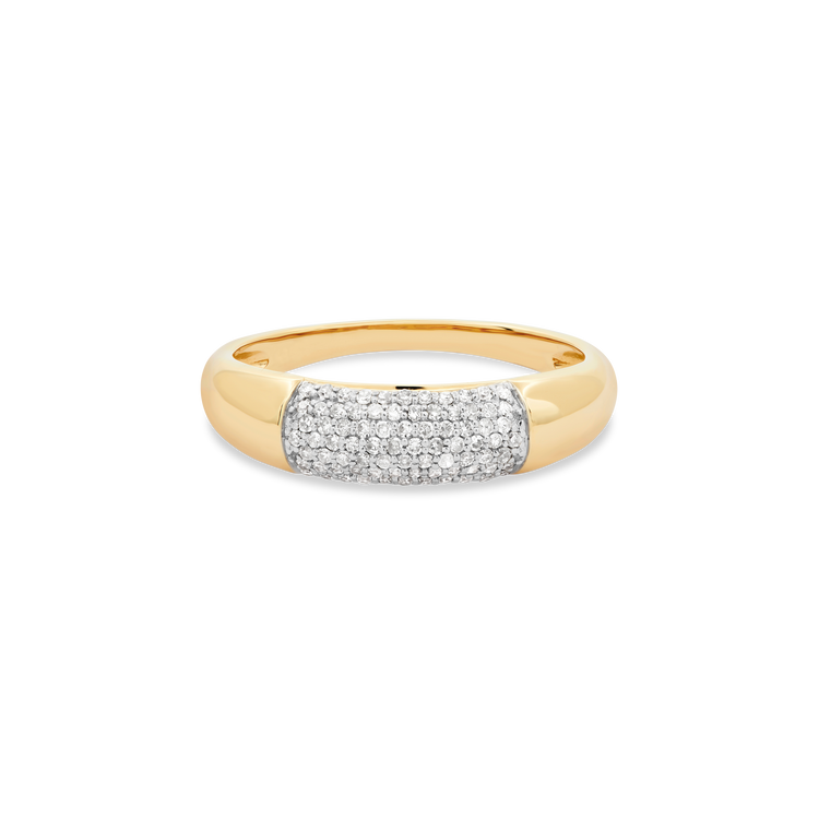 Glamorous Diamond Bombe Ring