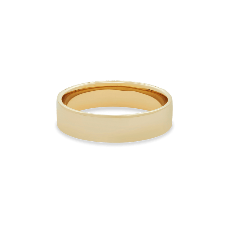 Stone and Strand 10K Yellow Gold Glamorous Diamond Cigar Band Rear Image