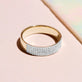 Stone and Strand 10K Yellow Gold Glamorous Diamond Cigar Band Editorial Image