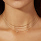 Image of 14K Yellow Gold Glitter in the Sky Choker with Stone and Strand Necklaces