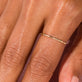 Image of 14K Yellow Gold Gold Bamboo Ring on Models Hand