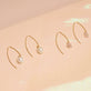Gold Filled Elliptical Pearl Hook Earrings