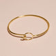 Gold Filled New Moon Hook and Eye Bracelet