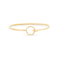 Gold Filled New Moon Hook and Eye Bracelet