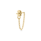 Gold Front To Back Chain Earring