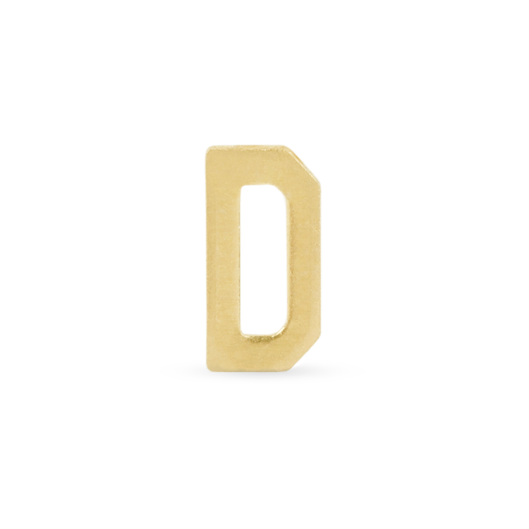 Stone and Strand 10K Yellow Gold Gold Initial Bracelet D Image