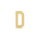 Stone and Strand 10K Yellow Gold Gold Initial Bracelet D Image
