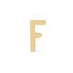 Stone and Strand 10K Yellow Gold Gold Initial Bracelet F Image