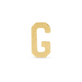 Stone and Strand 10K Yellow Gold Gold Initial Bracelet G Image