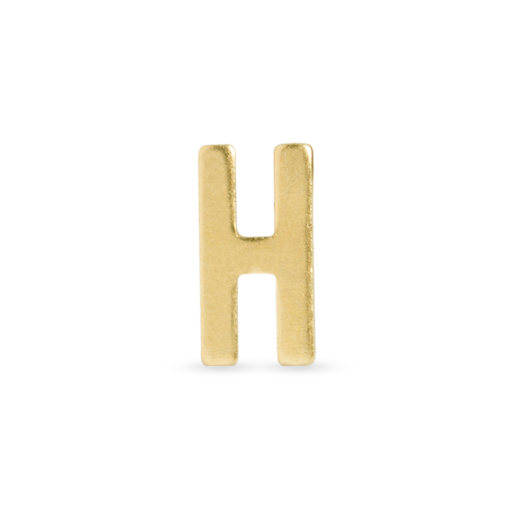 Stone and Strand 10K Yellow Gold Gold Initial Bracelet H Image