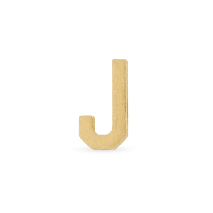Stone and Strand 10K Yellow Gold Gold Initial Bracelet J Image
