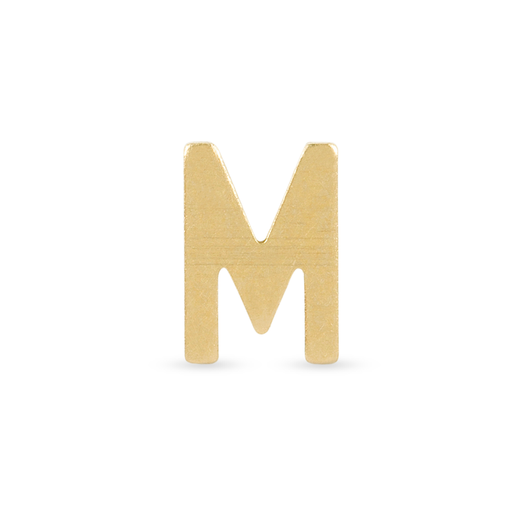 Stone and Strand 10K Yellow Gold Gold Initial Bracelet M Image