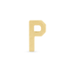 Stone and Strand 10K Yellow Gold Gold Initial Bracelet P Image