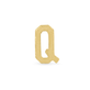 Stone and Strand 10K Yellow Gold Gold Initial Bracelet Q Image