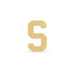 Stone and Strand 10K Yellow Gold Gold Initial Bracelet S Image