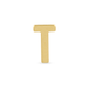 Stone and Strand 10K Yellow Gold Gold Initial Bracelet T Image