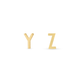 Stone and Strand 10K Yellow Gold Gold Initial Bracelet Y-Z Image