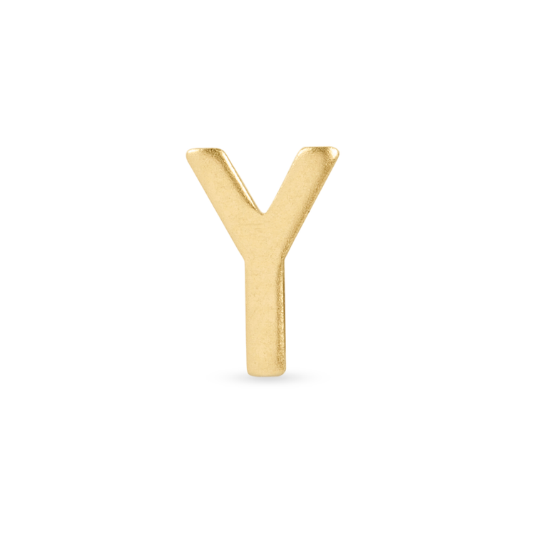 Stone and Strand 10K Yellow Gold Gold Initial Bracelet Y Image