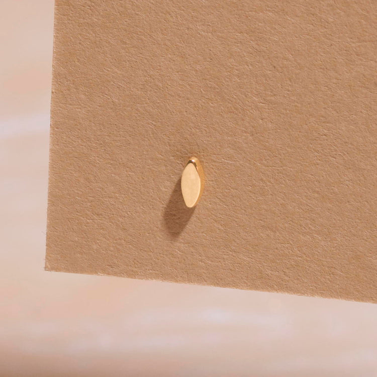 Gold Marquise Piercing Earring