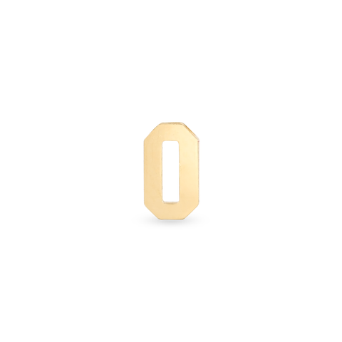 Gold Number Earring