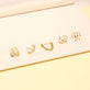 Gold Plated Front To Back Chunky Chain Earrings
