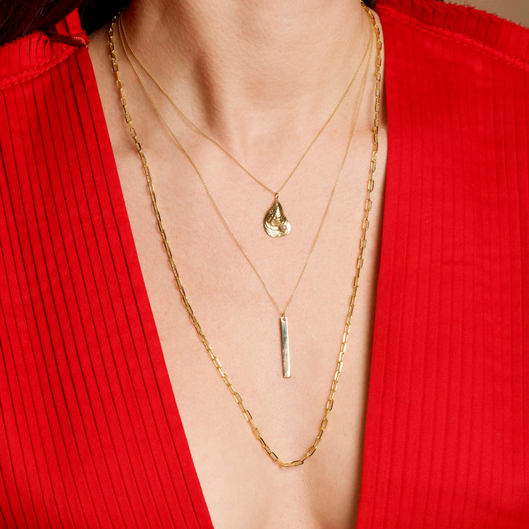 Gold-plated pendant necklace - Gold-coloured/N - Ladies | H&M IN
