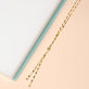 Gold Sparkle Chain Lariat Necklace