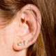 Gold Staple Earring