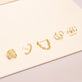 Gold Suspender Earring