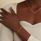 Gold Vermeil Rope Chain Bracelet